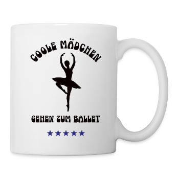 COOLE MÄDCHEN GEHEN ZUM BALLETT Outfit Tänzerin - Tasse - Weiß - Rechts