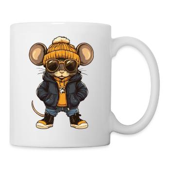 Maus Cool Comic - Tasse - Weiß - Rechts