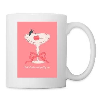 Pretty pink gin drink - Mug - white - Right