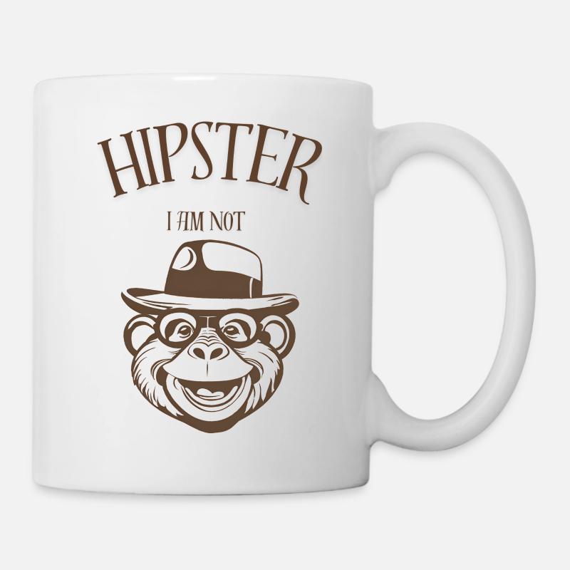 HIPSTER, I AM NOT - Mug - white