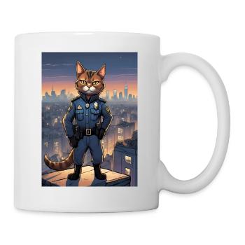 Cat Police Cat Cat - Mug - white - Right