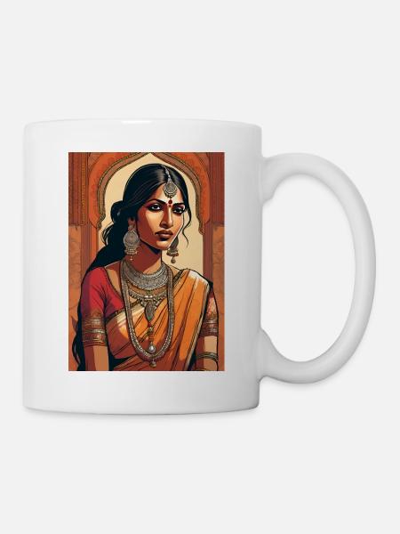 India Indian Woman Beautiful Punjab - Mug - white