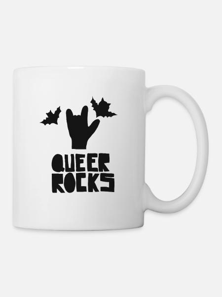 QUEER ROCKS - Tasse - Weiß