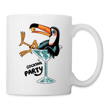 Party and toucan - Tasse - Weiß - Rechts