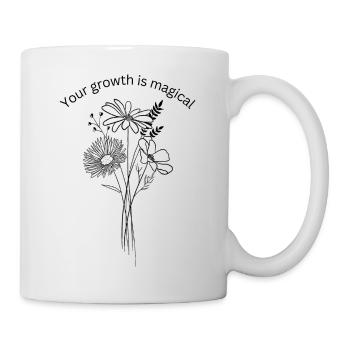 Your growth is magical - Tasse - Weiß - Rechts