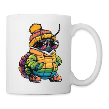 Wurm Cool Comic - Tasse - Weiß - Rechts
