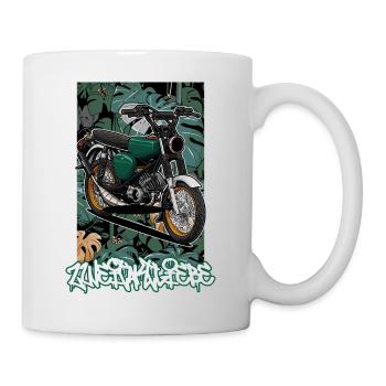 S51 (grün) // Illustration - Tasse - Weiß - Rechts