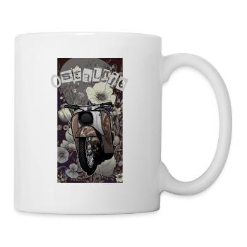 Schwalbe Tuning (braun / Rost) // Illustration - Tasse - Weiß - Rechts