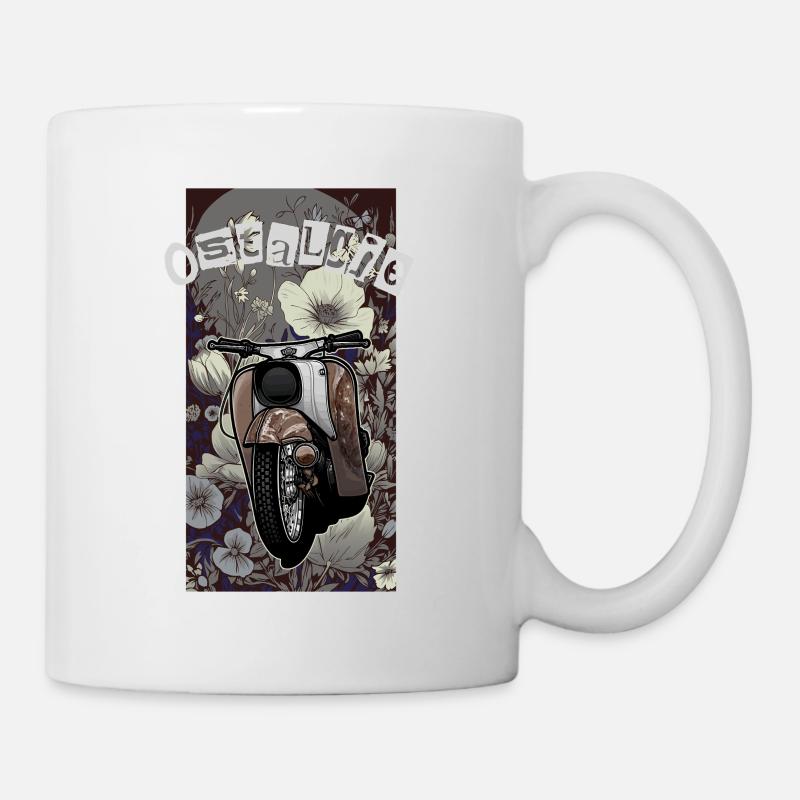Schwalbe Tuning (braun / Rost) // Illustration - Tasse - Weiß