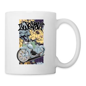 SR 2 (hellblau) // Illustration - Tasse - Weiß - Rechts