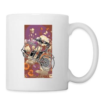 Hirondelle (Contour) // Illustration - Mug blanc - blanc - Droite