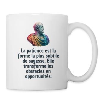 T-shirts Stoïcisme : L'inspiration à portée de soi - Mug blanc - blanc - Droite