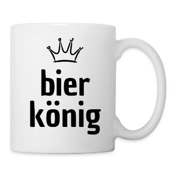 Bier König - Tasse - Weiß - Rechts
