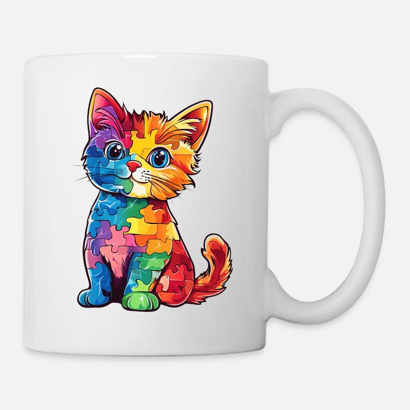Autisme Chat Autiste - Mug blanc - blanc