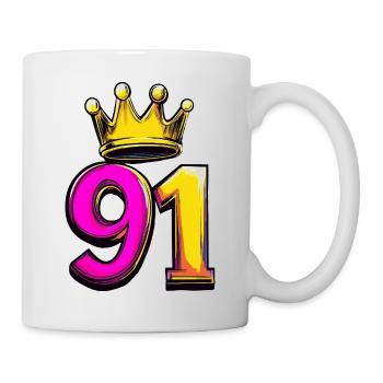91 Number Crown - Mug - white - Right