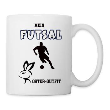 Futsal Frohe Ostern Futsaler Oster Outfit Spieler - Tasse - Weiß - Rechts