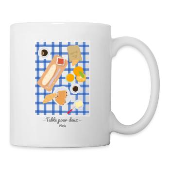 Table pour deux - France - Mug blanc - blanc - Droite