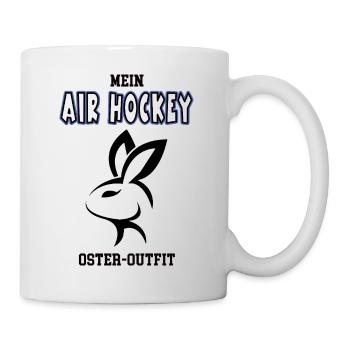 Air Hockey Ostern Air Hockeyspieler Oster Outfit - Tasse - Weiß - Rechts