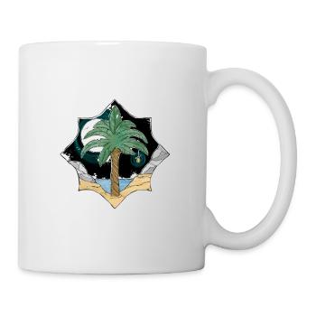 Palme - Tasse - Weiß - Rechts