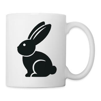 hase - Tasse - Weiß - Rechts