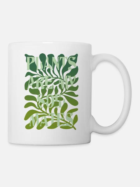 Les plantes sont mes âmes sœurs Lettrage - Mug blanc - blanc