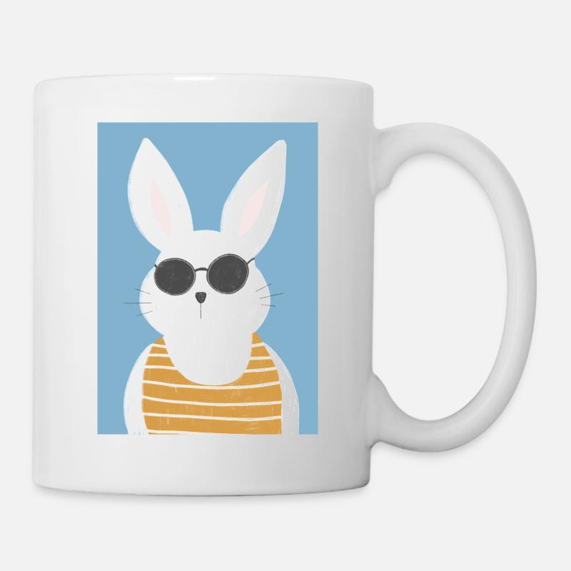 Summer bunny vintage - Mug - white