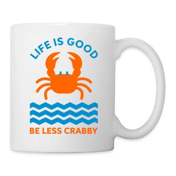 Crab and sea - Mug - white - Right
