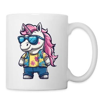 Unicorn Funny Summer - Mug - white - Right