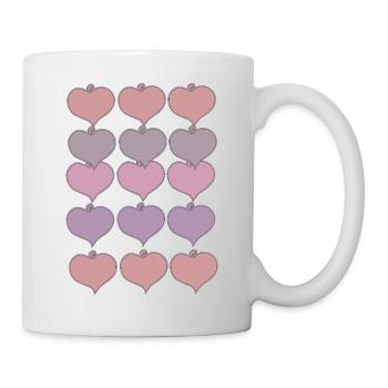 Heart Pendant Pattern - Mug - white - Right