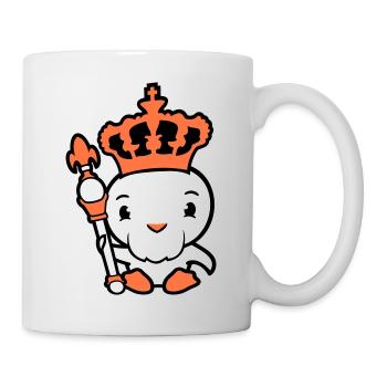 Bird King Crown Ruler Beard Old Kingdom - Mug - white - Right