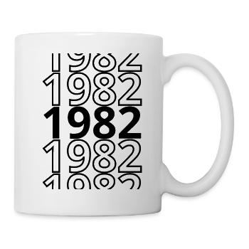 1982 1982 1982 - Tasse - Weiß - Rechts