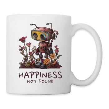 Robots - "Happiness Not Found" - Mug - white - Right