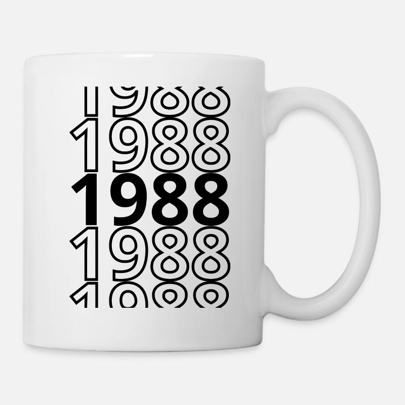 1988 1988 1988 - Mug blanc - blanc