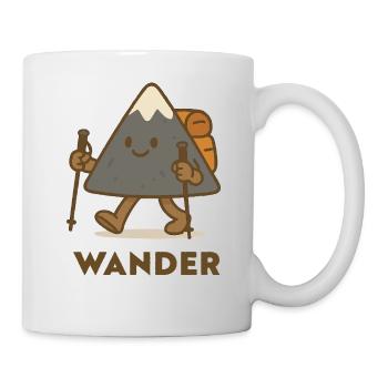 Fröhlicher Berg beim Wandern - Tasse - Weiß - Rechts