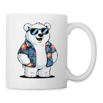 Funny Summer Polar Bear - Mug - white - Right