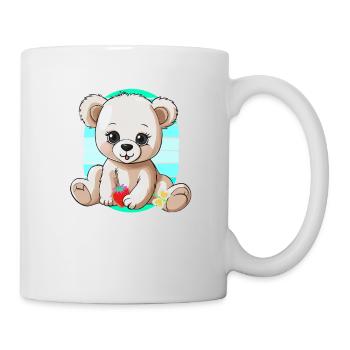 années 80 années 90 Teddy Retro Teddy Bear Ours Ours Enfants - Mug blanc - blanc - Droite
