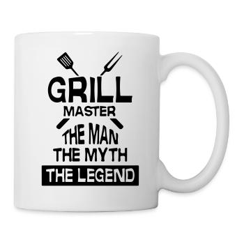 Grillmeister der Mann der Mythos die Legende - Tasse - Weiß - Rechts