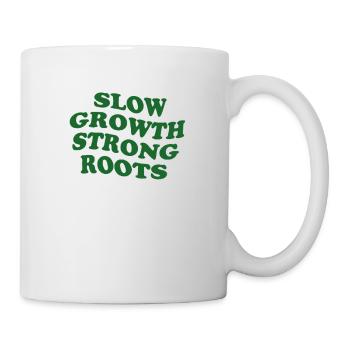 Slow Growth, Strong Roots–Nature-inspired motif - Mug - white - Right