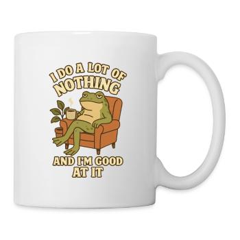 Cozy Lazy Frog Coffee - Mug - white - Right