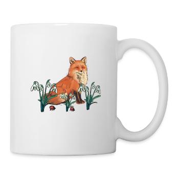 Renard Renards Printemps Printemps Début Enfants - Mug blanc - blanc - Droite