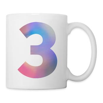 Colorful Number 3 - Mug - white - Right