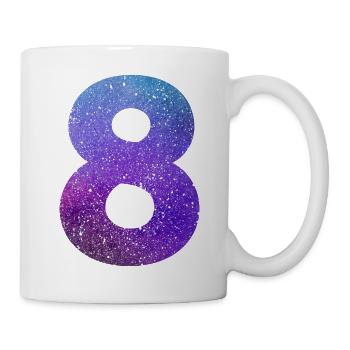 Number 8 galaxy - Mug - white - Right