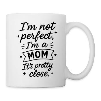 Pas parfait,Maman,Fête des mères,Noël,Humour - Mug blanc - blanc - Droite