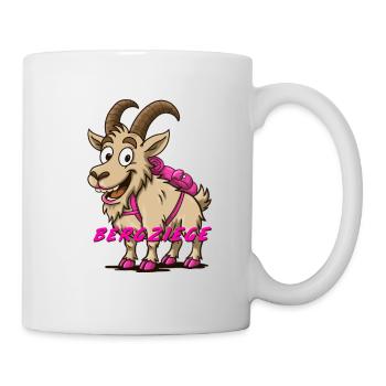 Bergziege – Lustiges Wander Design für Gipfelstürm - Tasse - Weiß - Rechts