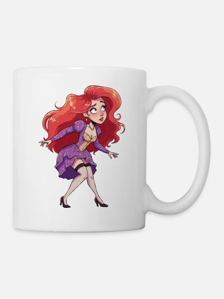 Redhead woman - Mug - white