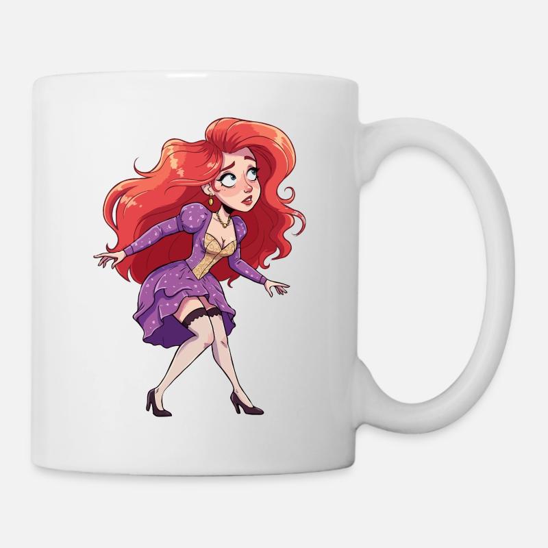 Redhead woman - Mug - white
