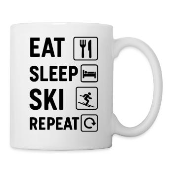 Skieur Skieur Montagne Humour - Mug blanc - blanc - Droite