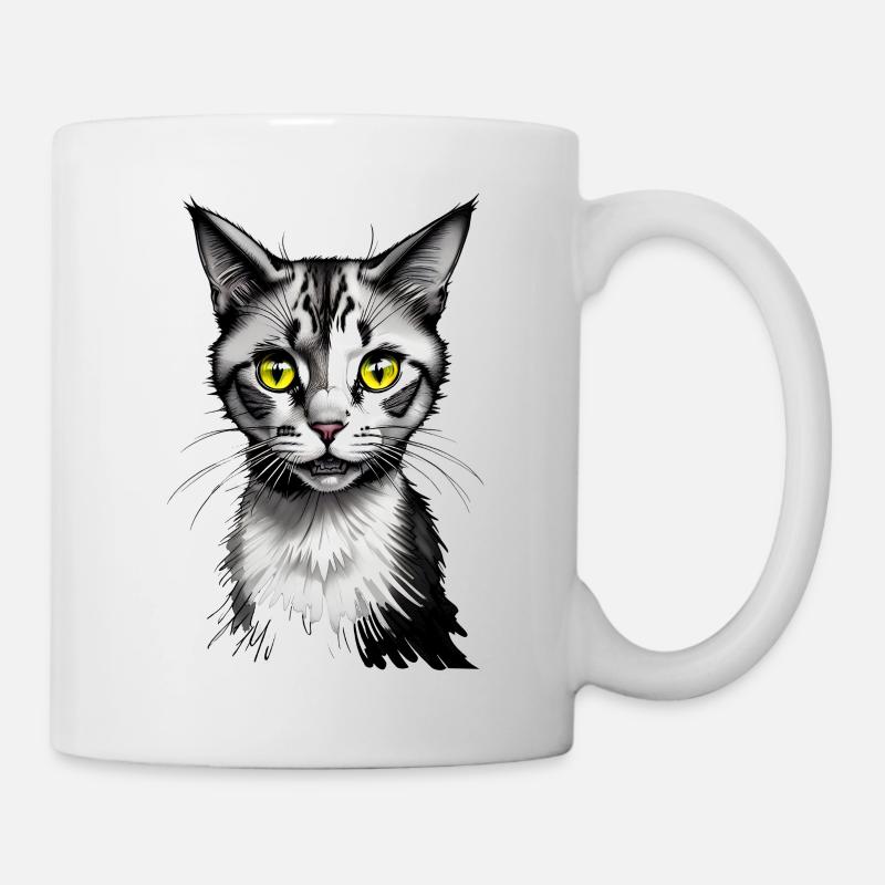 Katze I - Tasse - Weiß