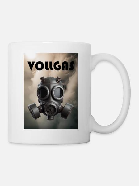 Vollgas - Tasse - Weiß