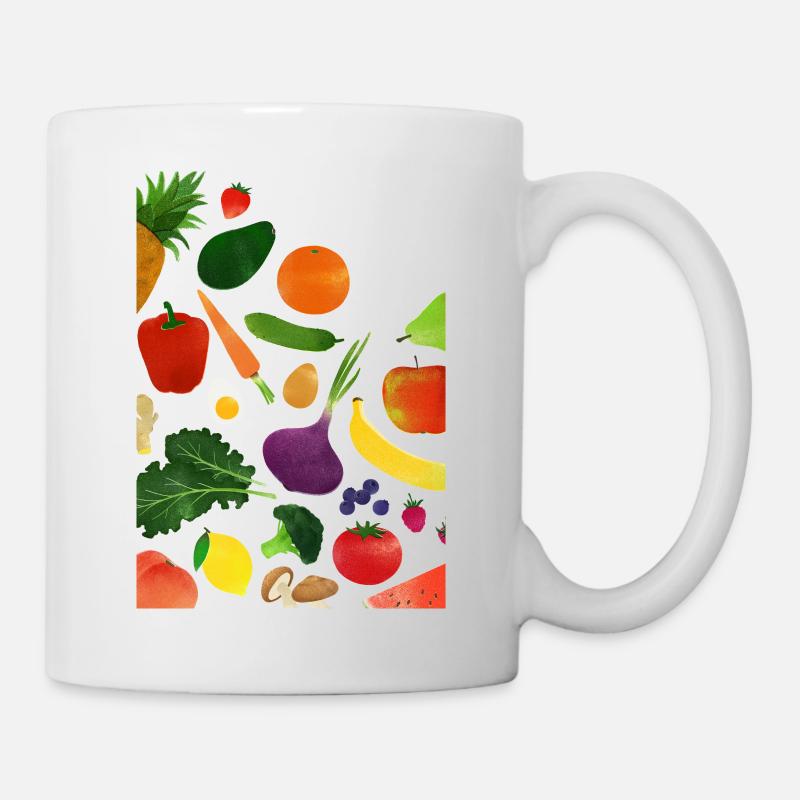 Obst - Tasse - Weiß
